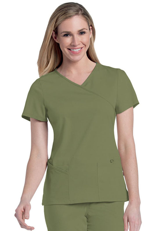 Womens Sophie Crossover Tunic Scrub Top